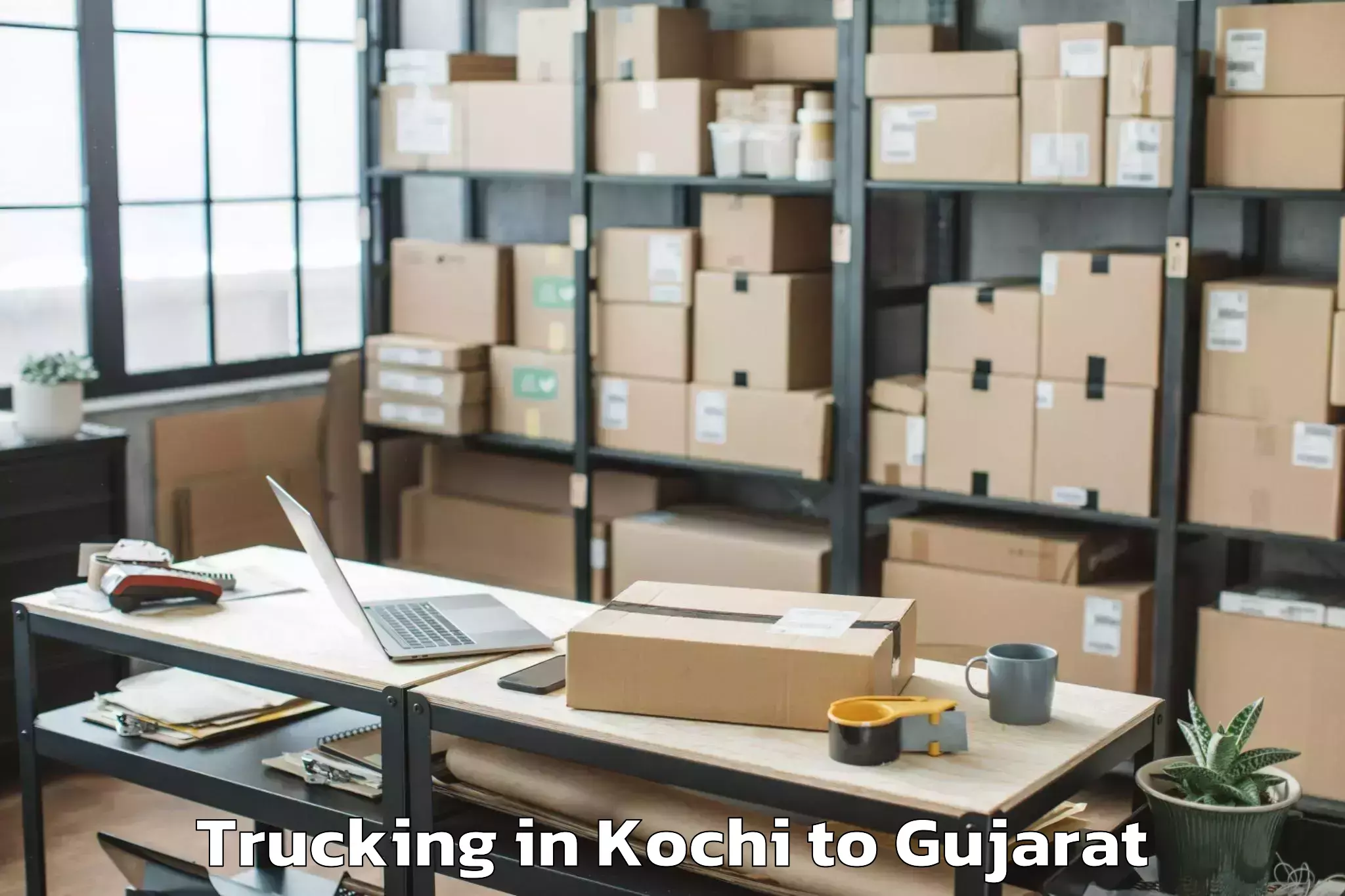 Expert Kochi to Vallabh Vidyanagar Trucking